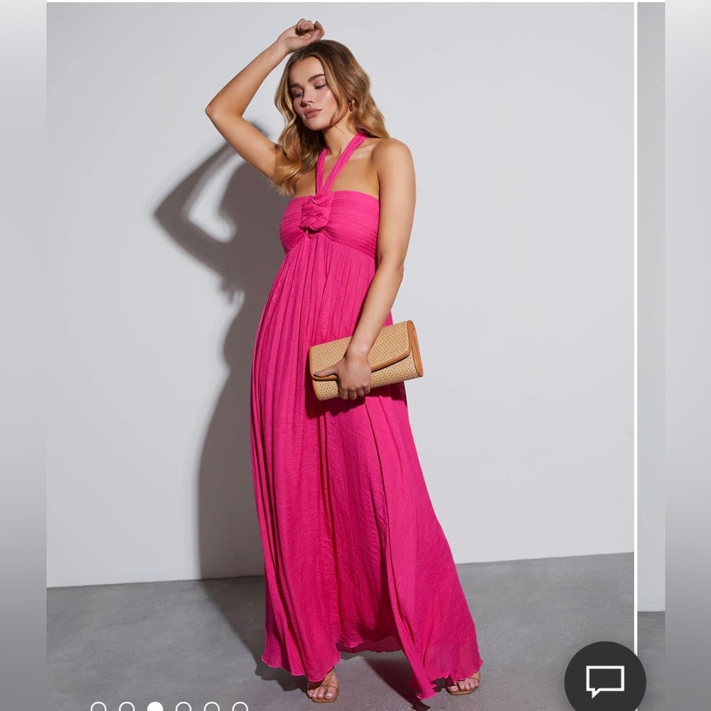 Vici halter maxi dress